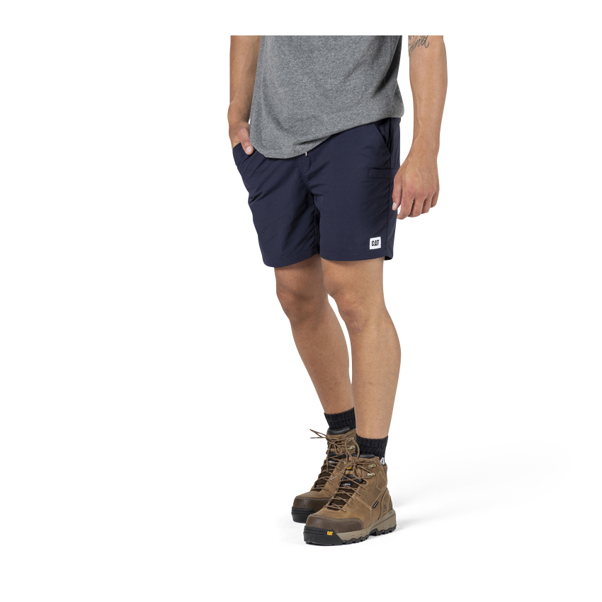 Caterpillar Nylon Philippines - Mens Work Shorts - Navy 73964ZBUV